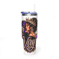 Virgo Zodiac 40oz Thermal Tumbler - Queen Virgo Astrology Travel Mug