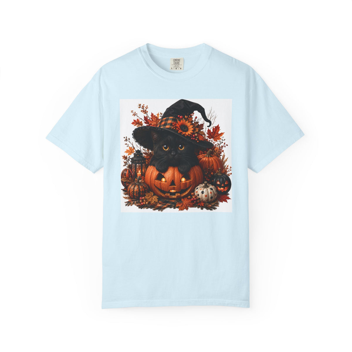 Halloween Black Cat Pumpkin T-Shirt