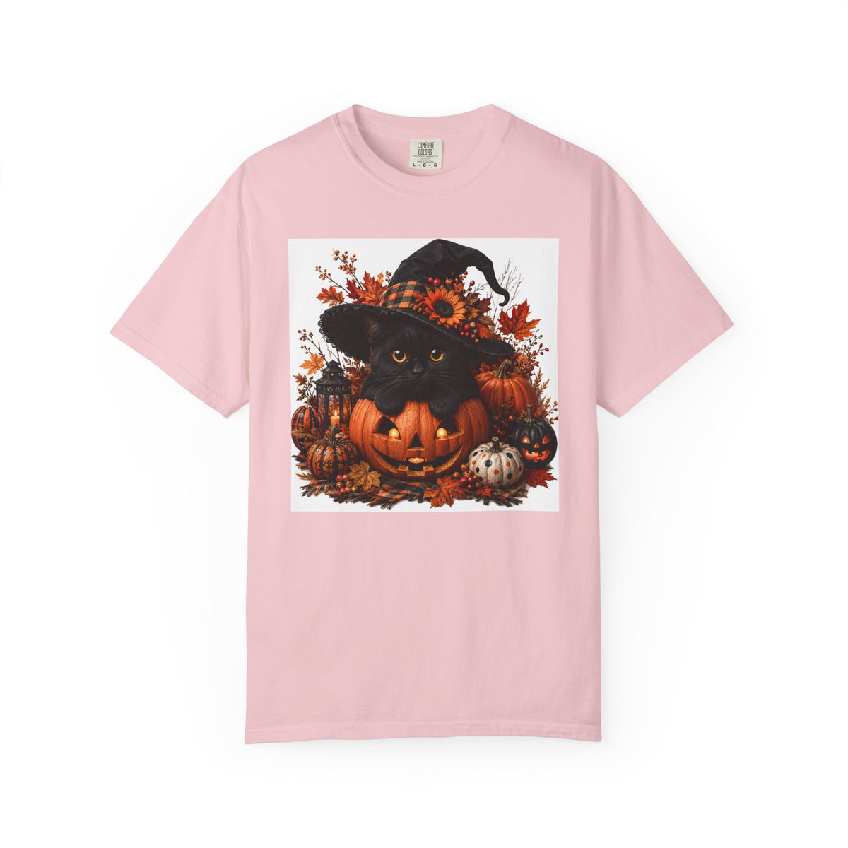 Halloween Black Cat Pumpkin T-Shirt