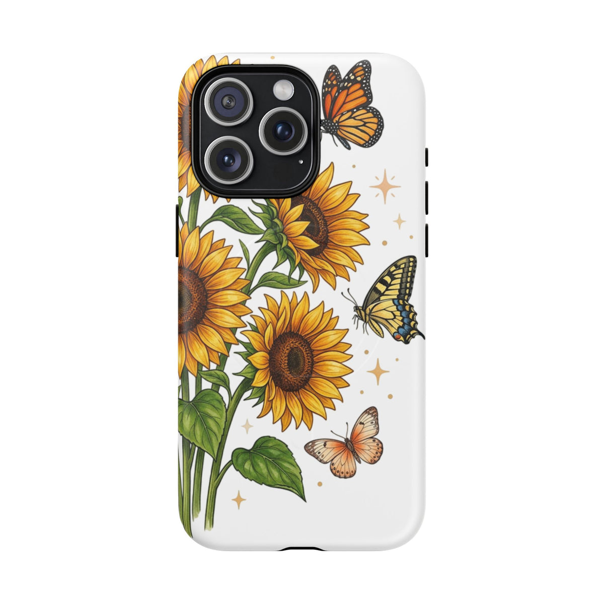 Sunflower & Butterflies Tough Magnetic Phone Case