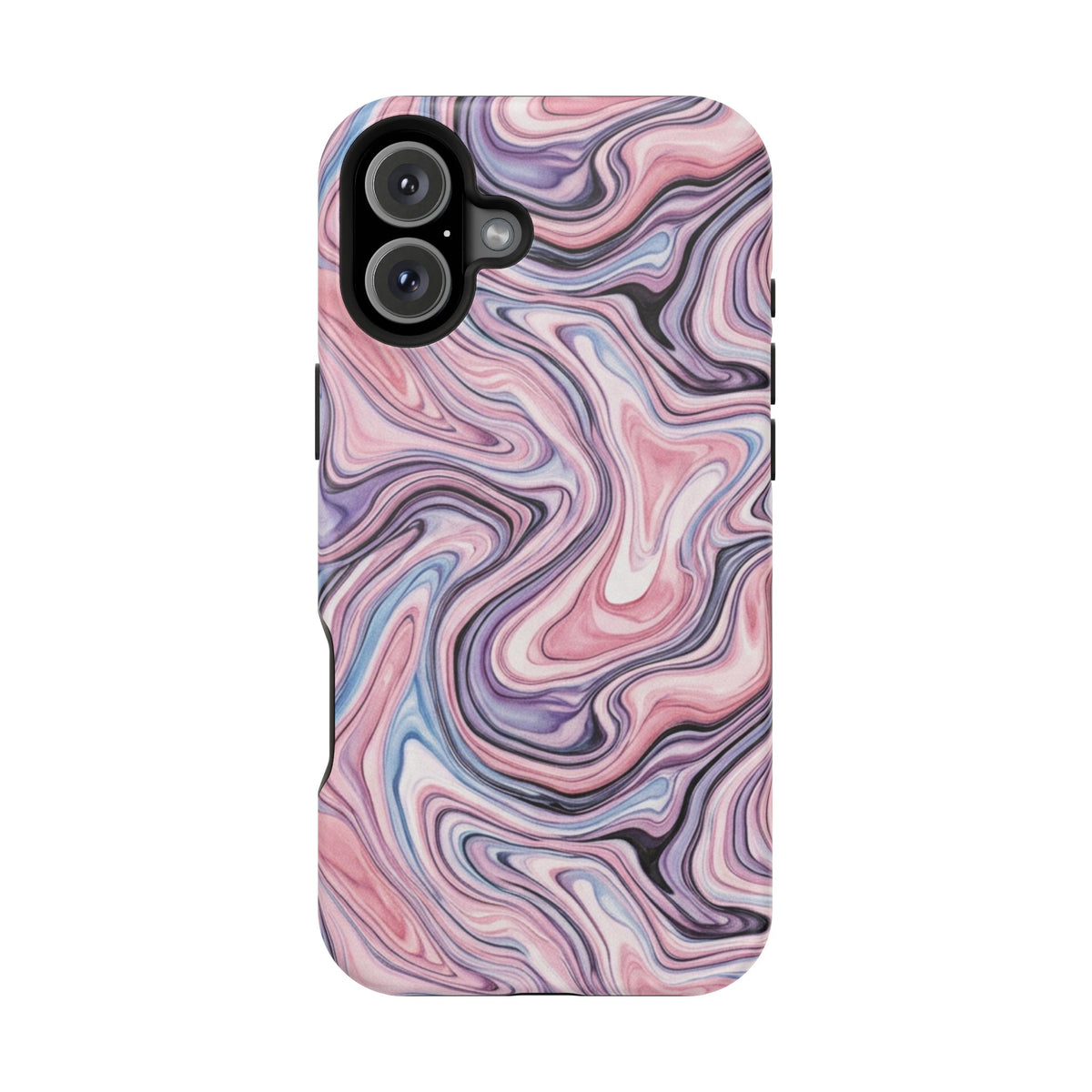 Marbled Pink Swirl Phone Case — Magnetic Impact-Resistant Protection