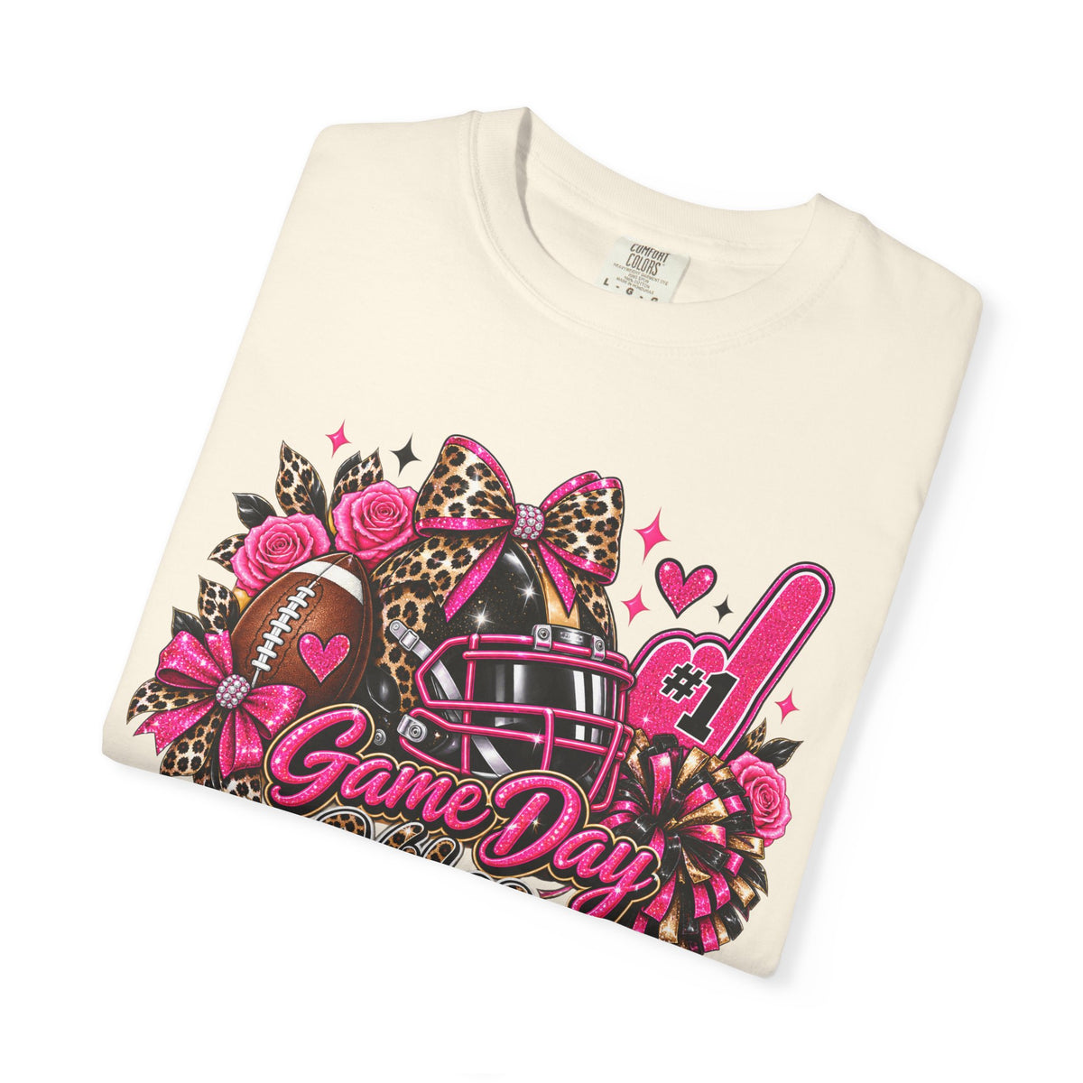 Game Day Pink Football T-Shirt
