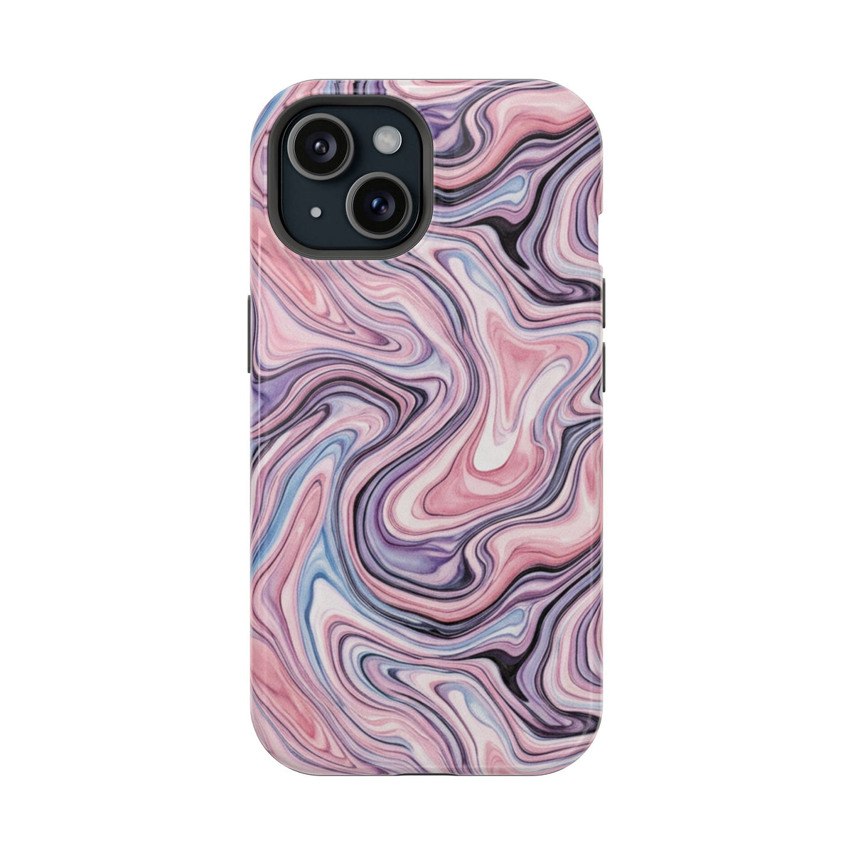 Marbled Pink Swirl Phone Case — Magnetic Impact-Resistant Protection