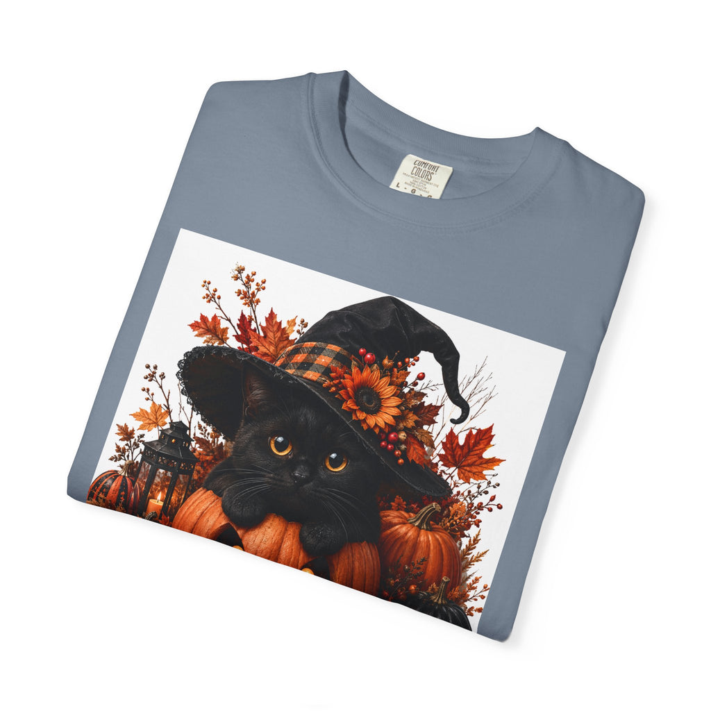 Halloween Black Cat Pumpkin T-Shirt