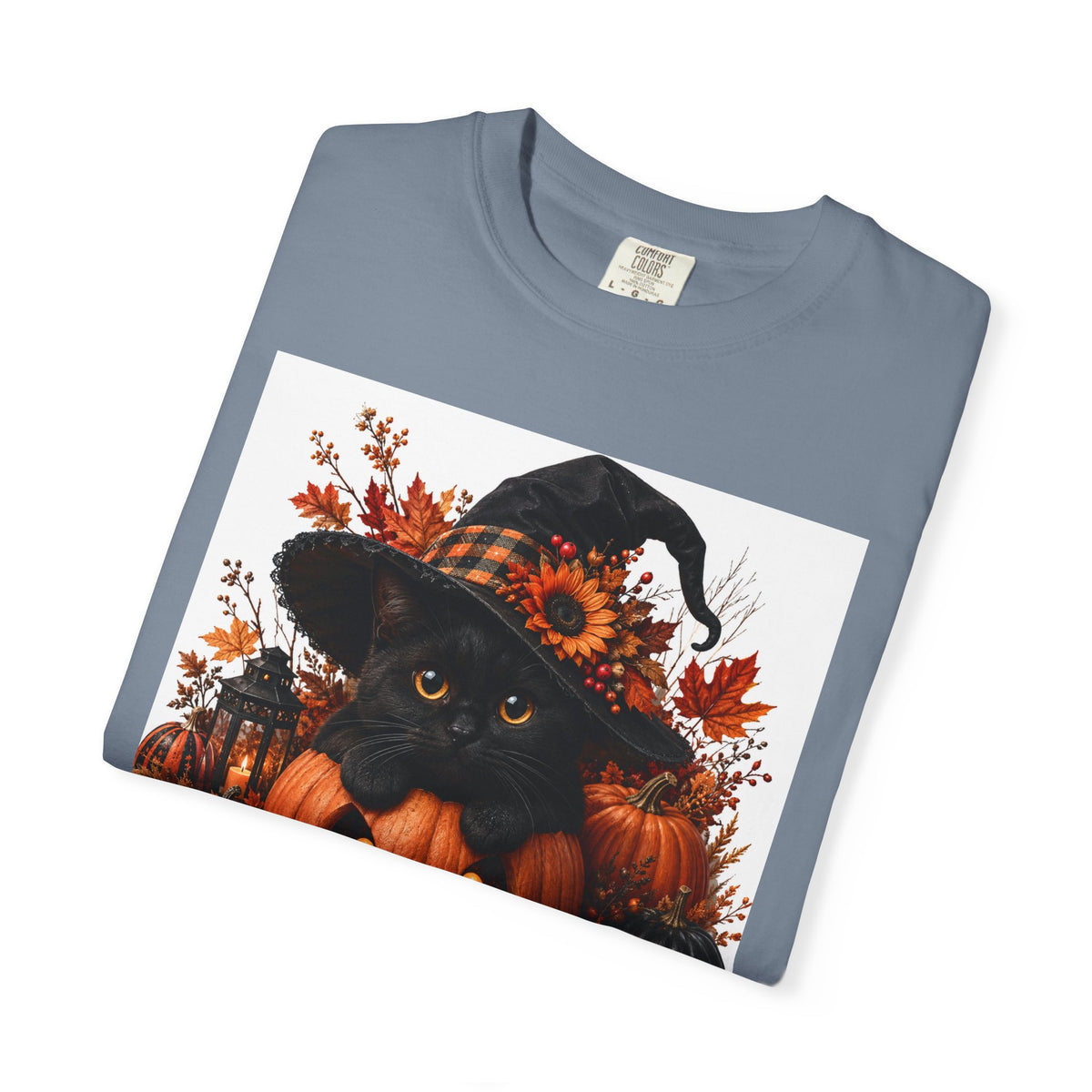 Halloween Black Cat Pumpkin T-Shirt