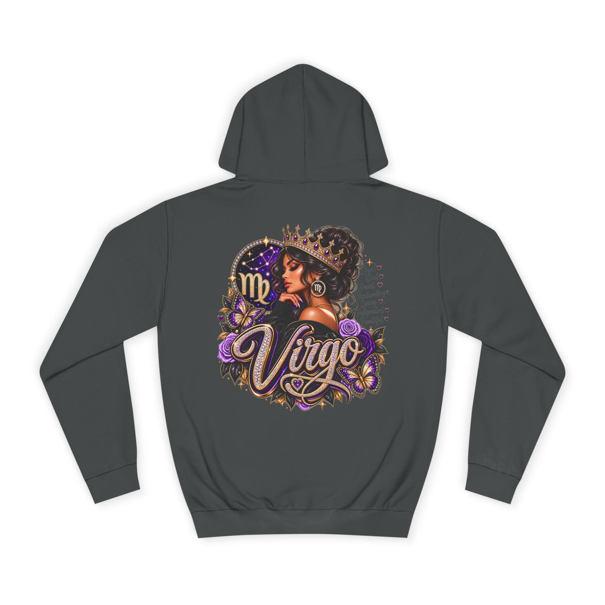Virgo Zodiac College Hoodie – Astrology Graphic Campus Pullover