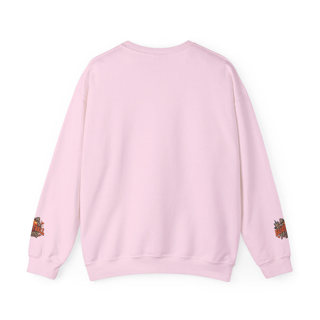 Basketball Leopard Print Crewneck Sweatshirt