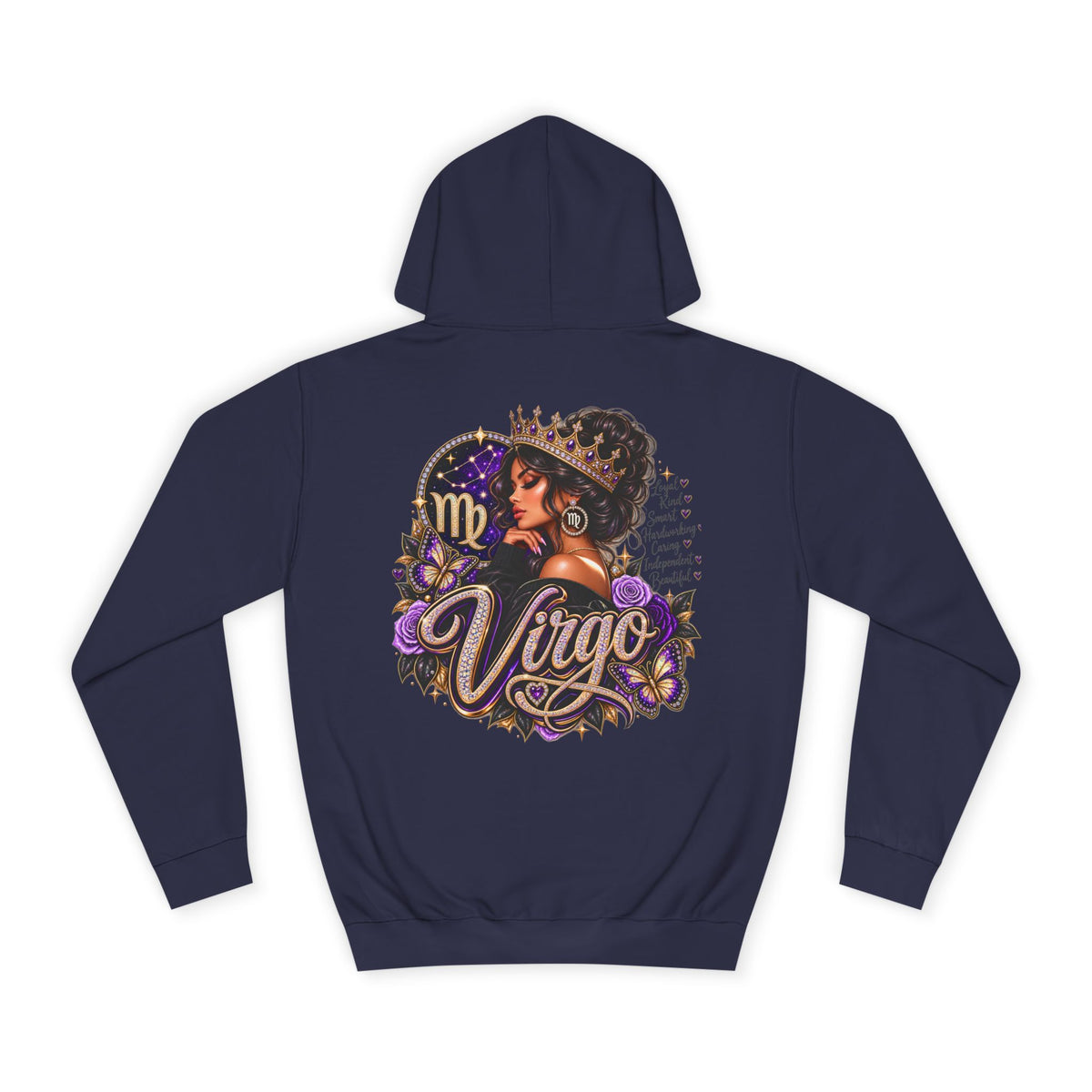 Virgo Zodiac College Hoodie – Astrology Graphic Campus Pullover