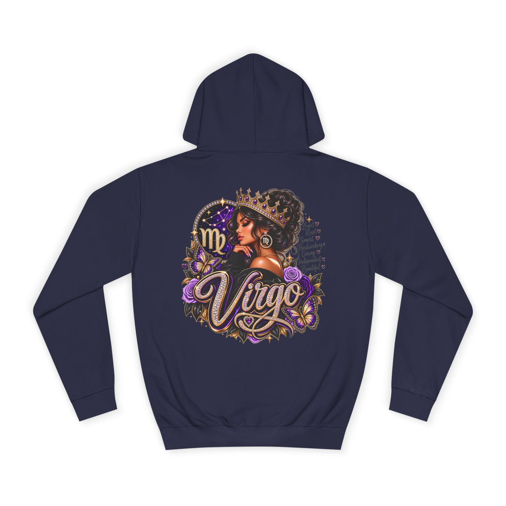 Virgo Zodiac College Hoodie – Astrology Graphic Campus Pullover