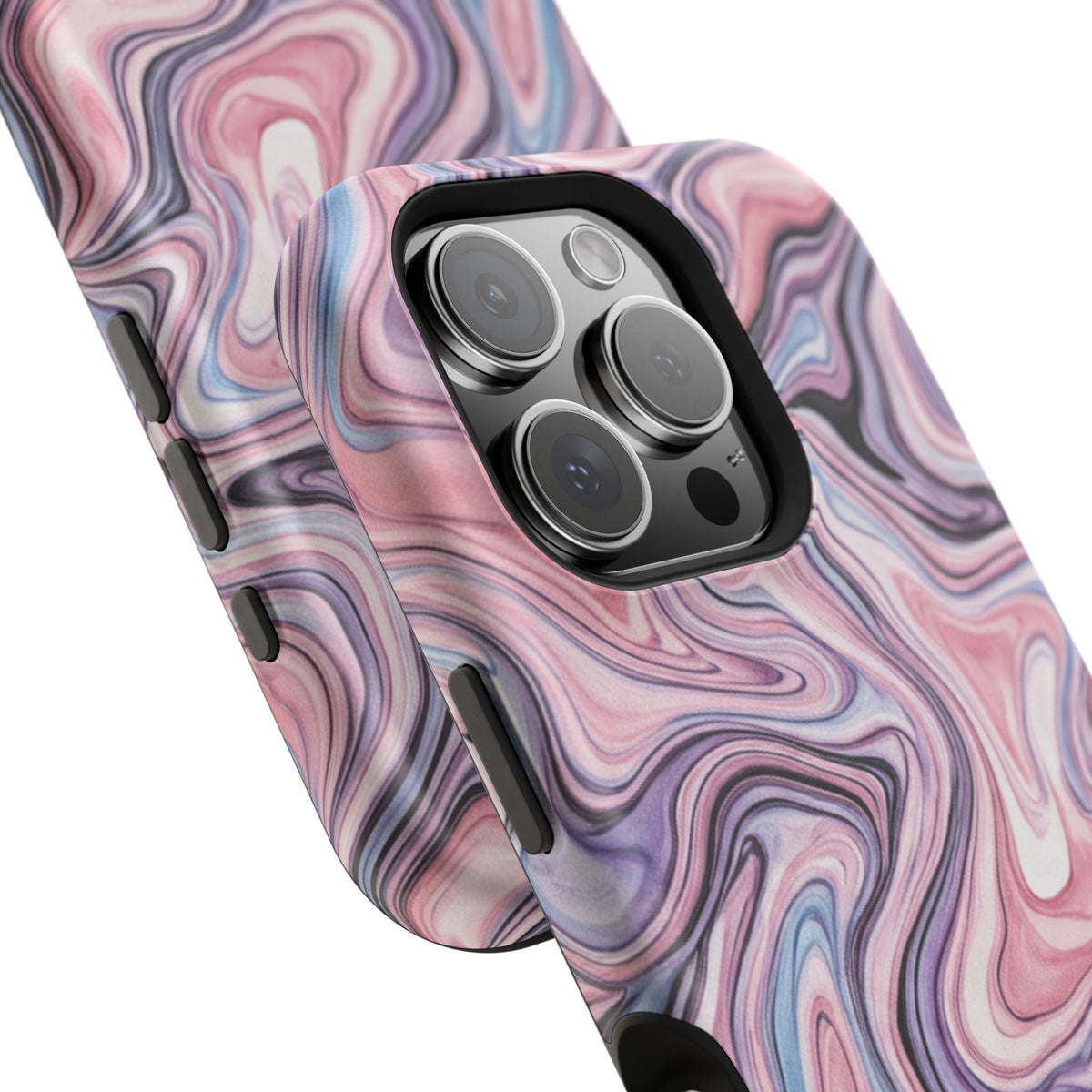 Marbled Pink Swirl Phone Case — Magnetic Impact-Resistant Protection