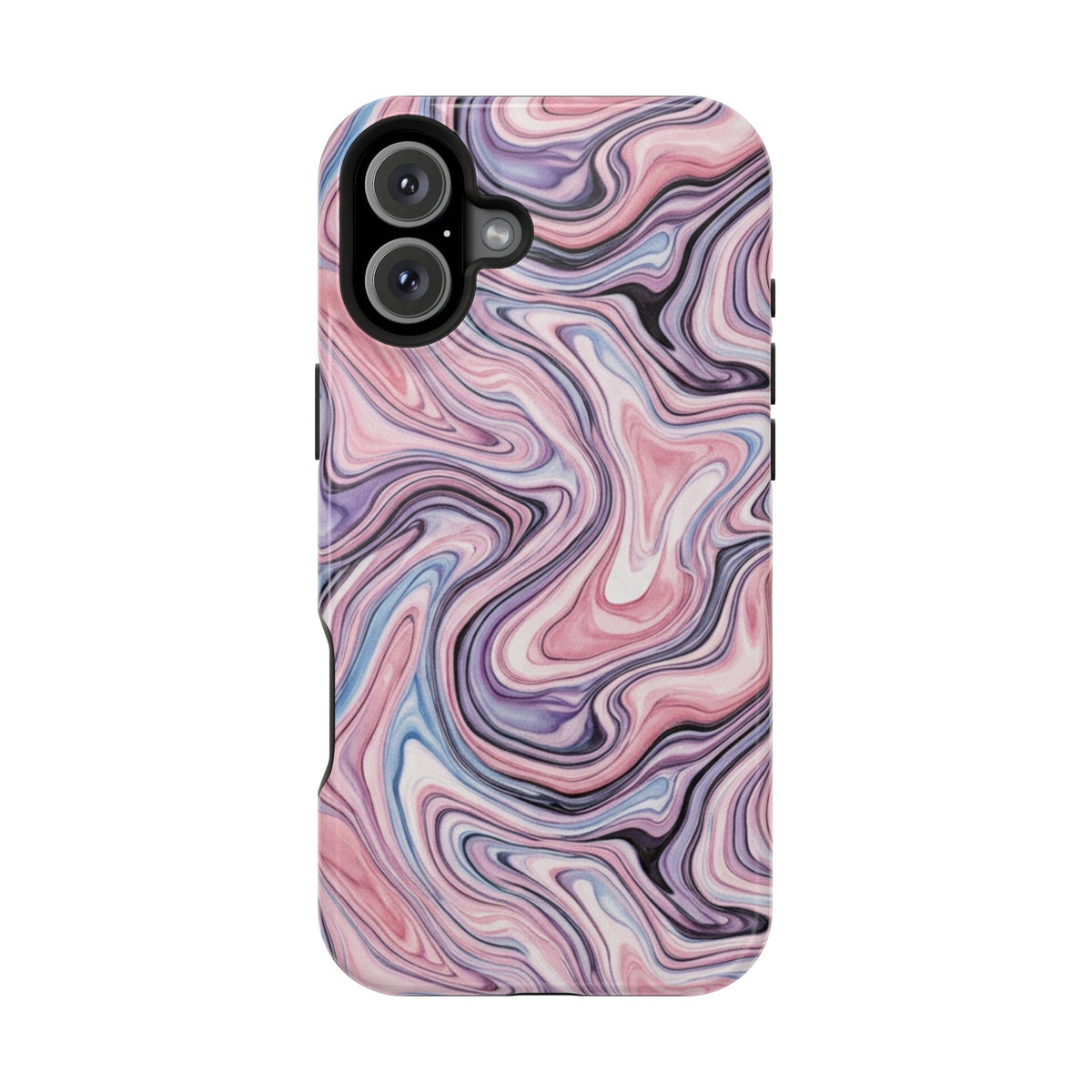 Marbled Pink Swirl Phone Case — Magnetic Impact-Resistant Protection