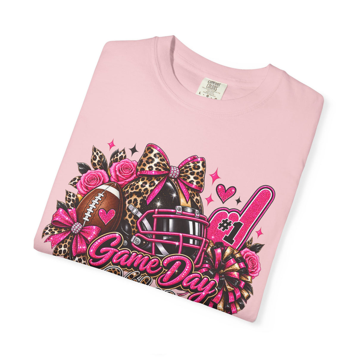 Game Day Pink Football T-Shirt
