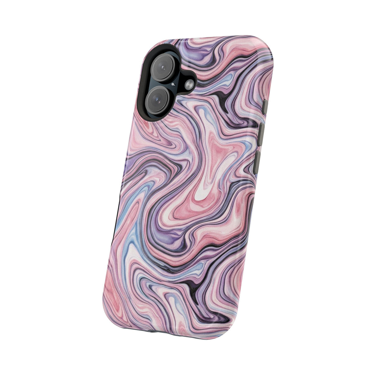 Marbled Pink Swirl Phone Case — Magnetic Impact-Resistant Protection