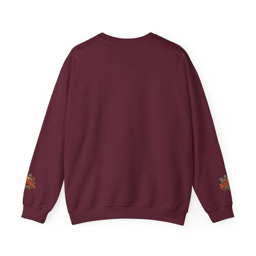 Basketball Leopard Print Crewneck Sweatshirt