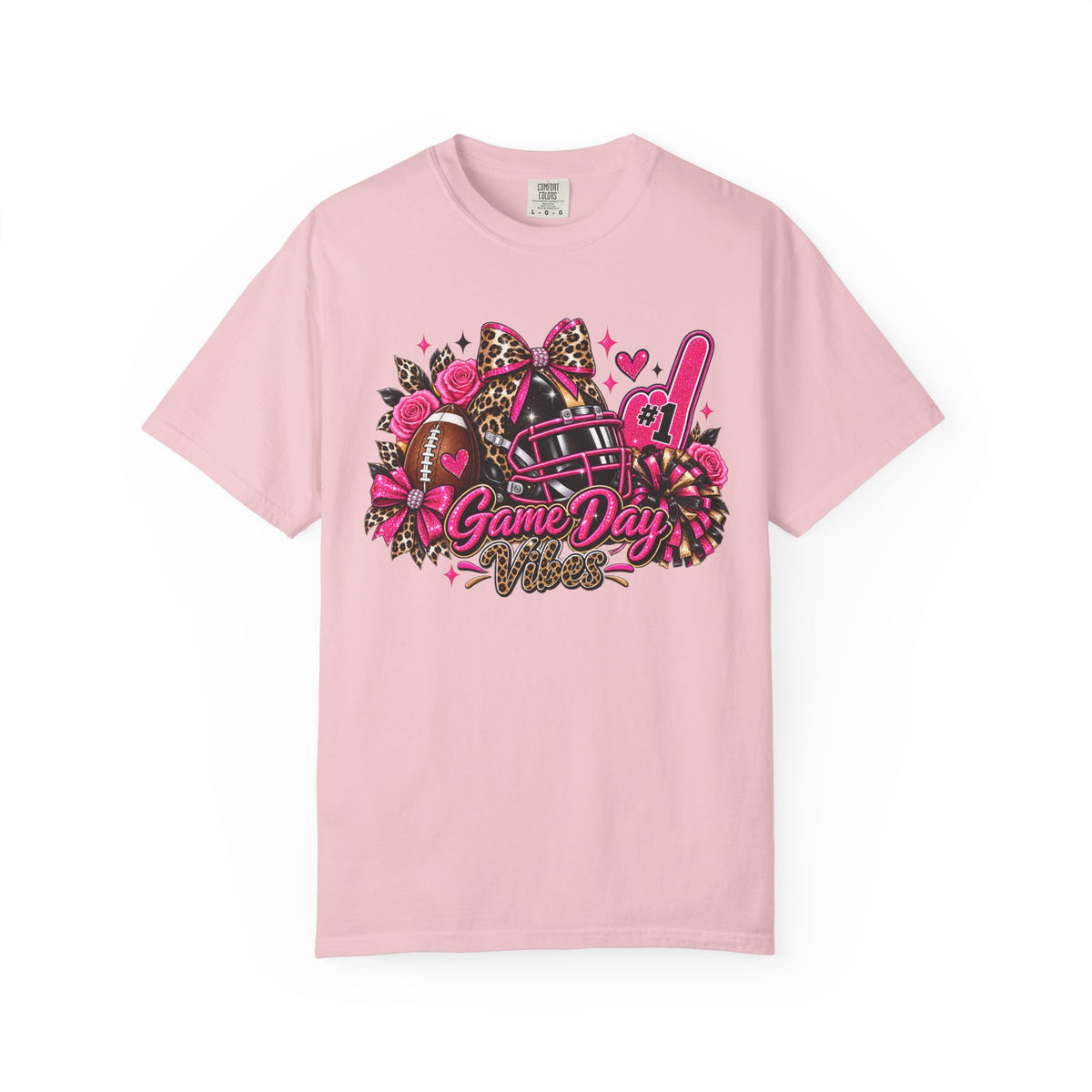 Game Day Pink Football T-Shirt