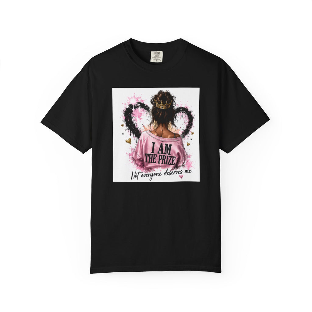 I Am The Prize T-Shirt — Self-Love Graphic Tee with Angel Wings
