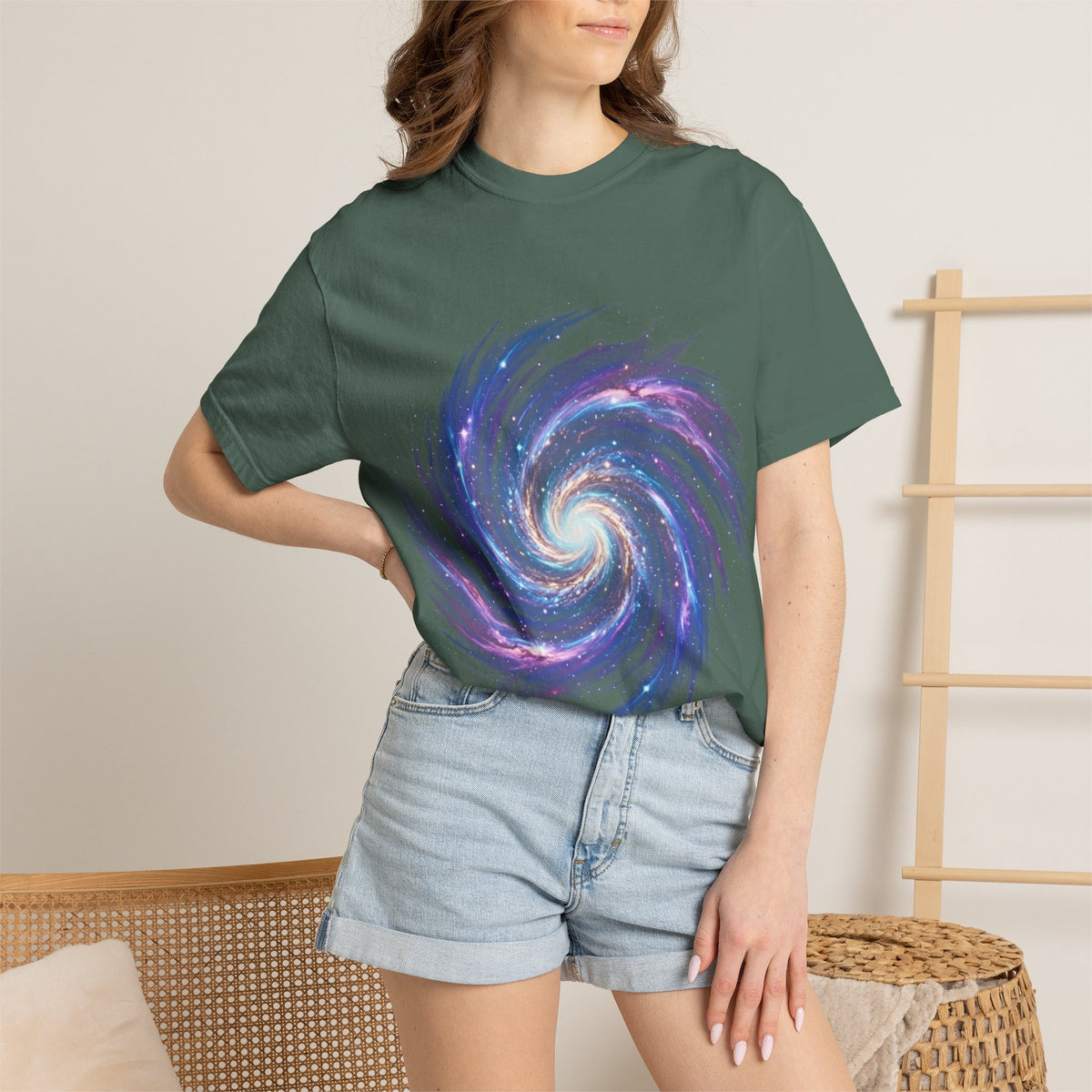 Galaxy Swirl T-Shirt — Spiral Nebula Cosmic Tee