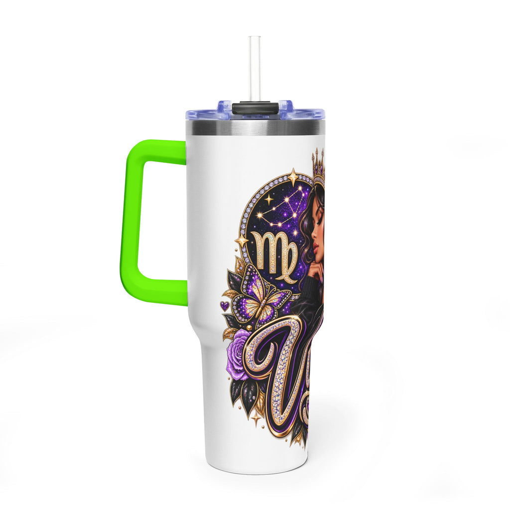 Virgo Zodiac 40oz Thermal Tumbler - Queen Virgo Astrology Travel Mug
