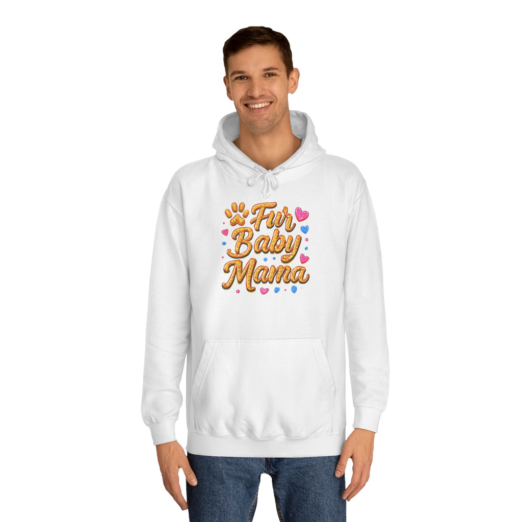 Fur Baby Mama Hoodie — Cute Paw Print Pet Mom Pullover