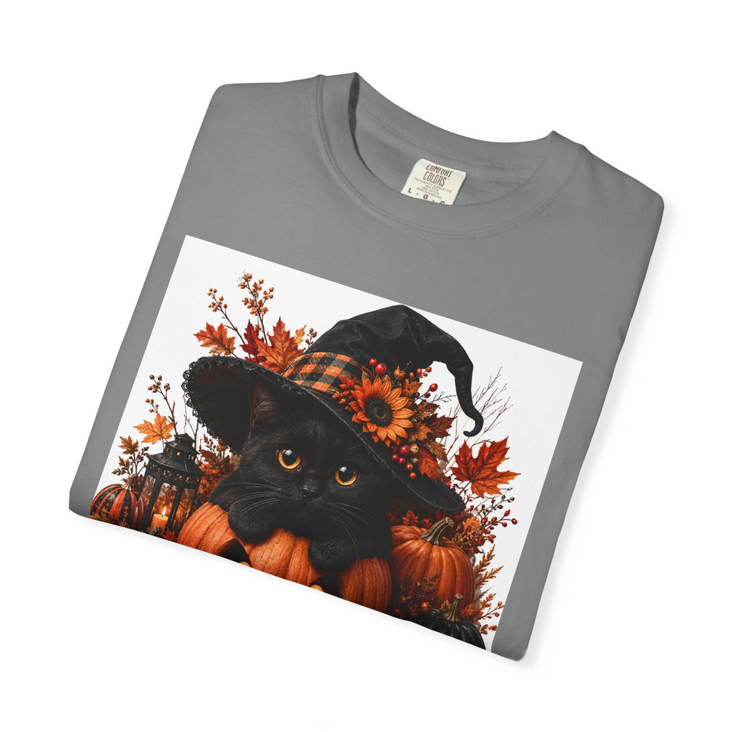 Halloween Black Cat Pumpkin T-Shirt