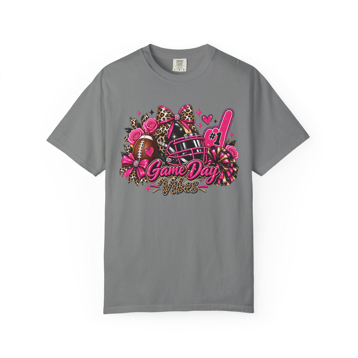 Game Day Pink Football T-Shirt