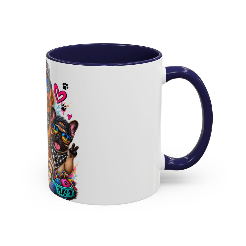 Coffee Mug — "Life is Better with Pets" Colorful Dog & Cat Paw-some Design (11/15 oz)