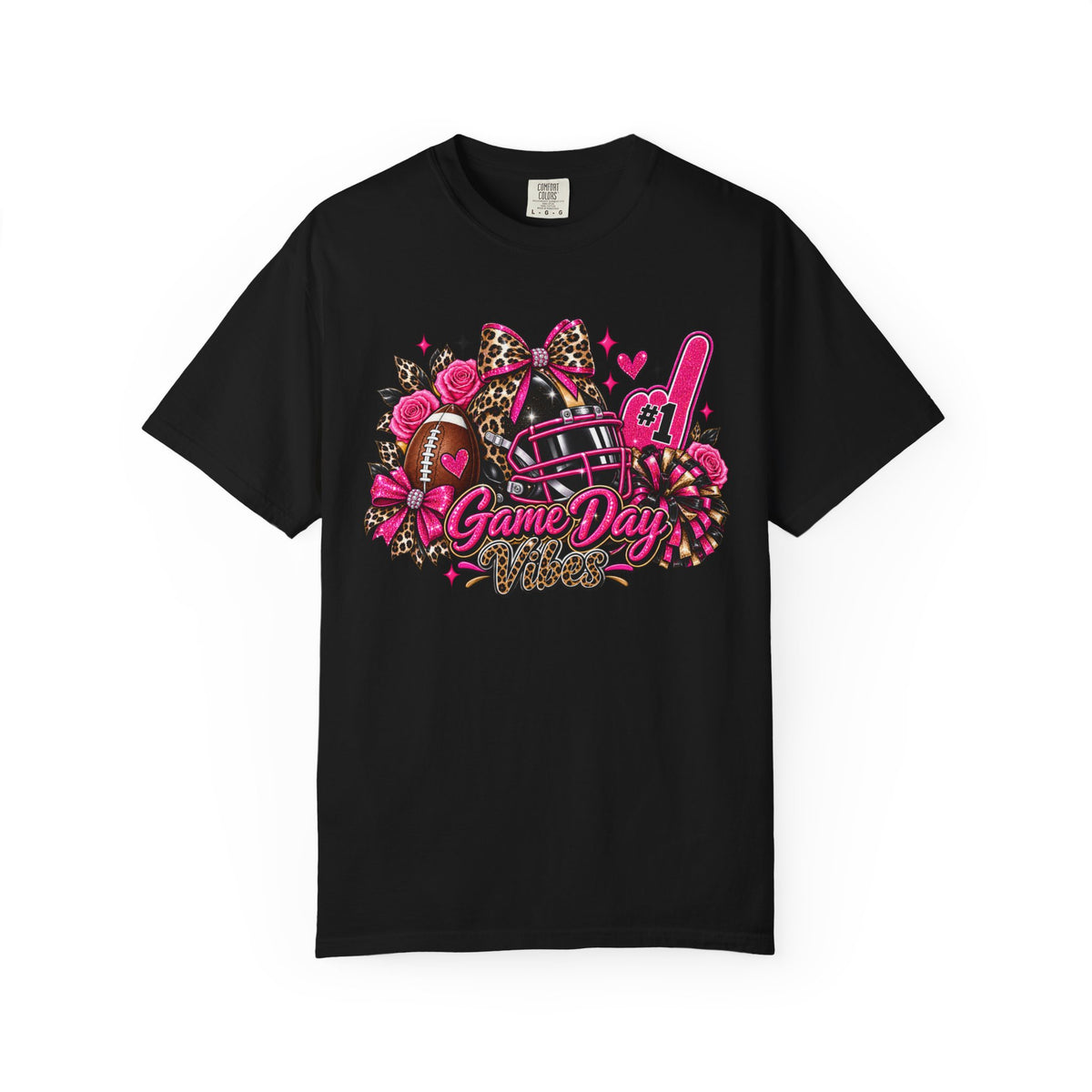 Game Day Pink Football T-Shirt
