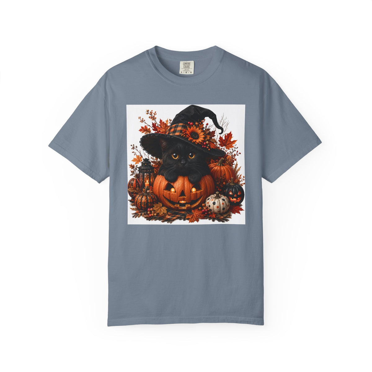 Halloween Black Cat Pumpkin T-Shirt