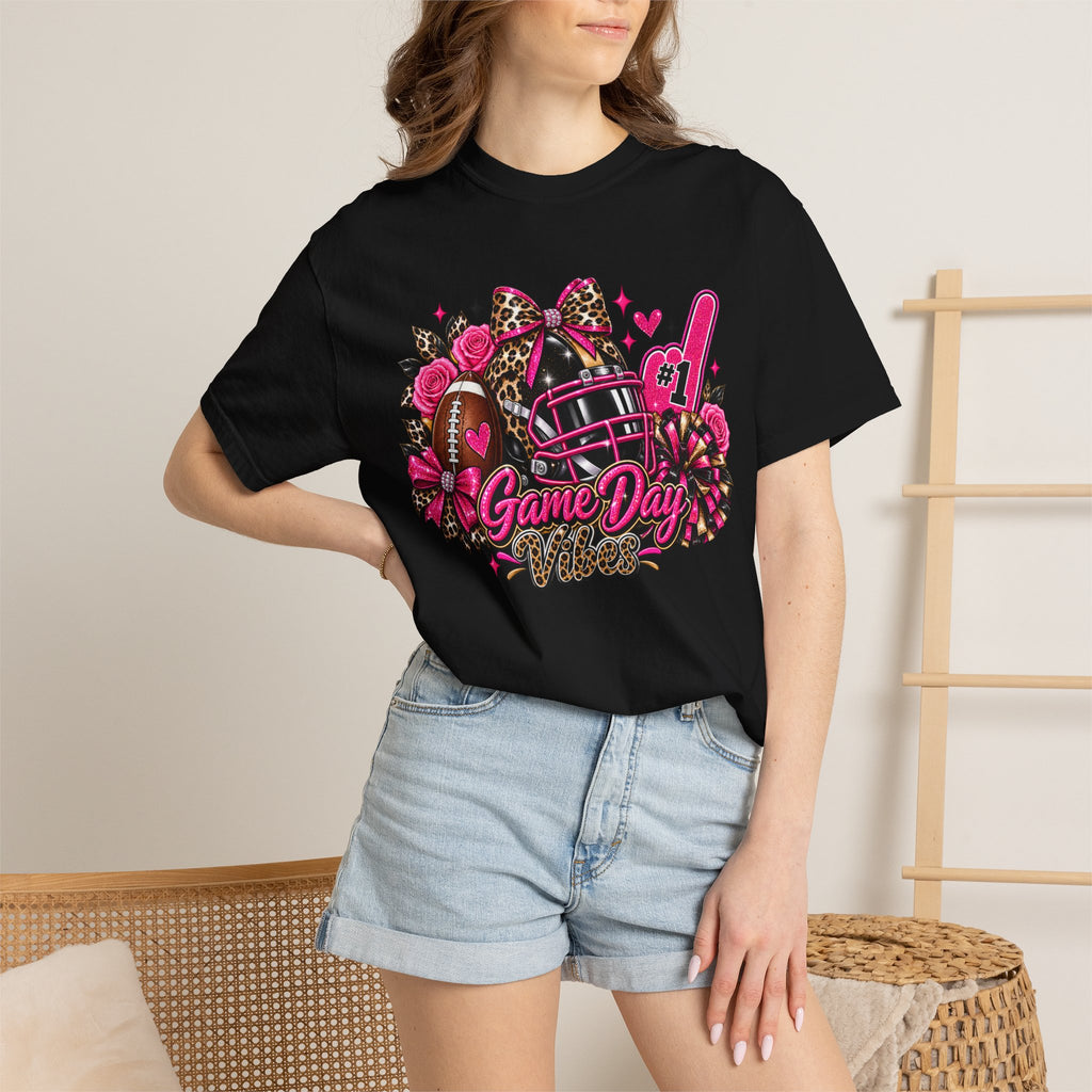 Game Day Pink Football T-Shirt