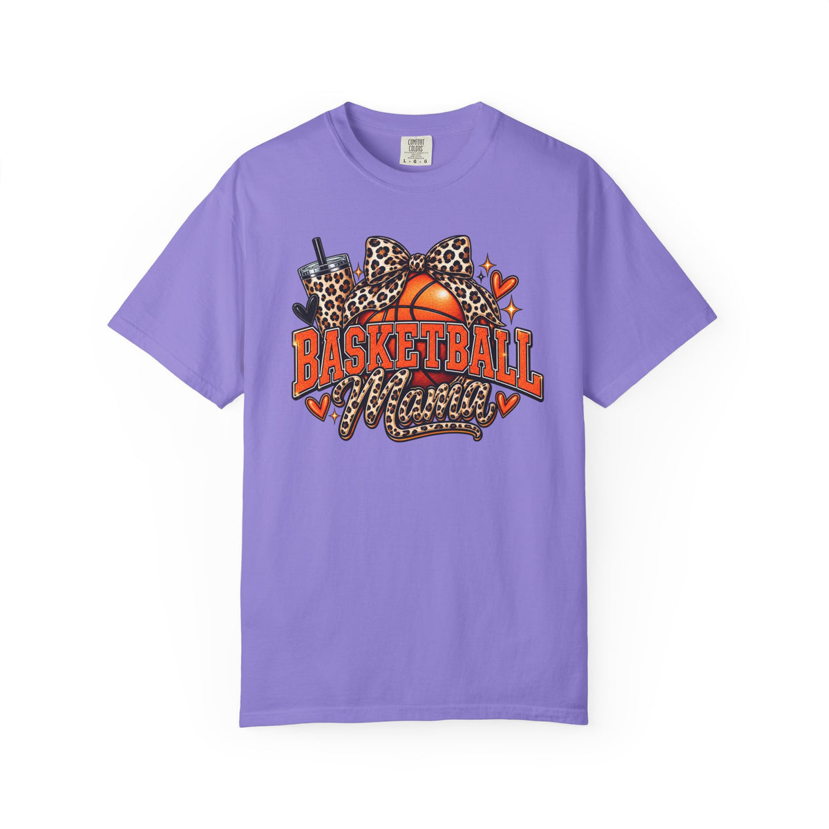 Basketball Mama T-Shirt — Leopard Print Hoop Mom Tee