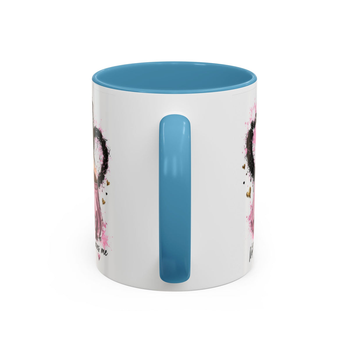 Accent Coffee Mug — "I Am The Prize" Floral Heart Design (11/15oz)