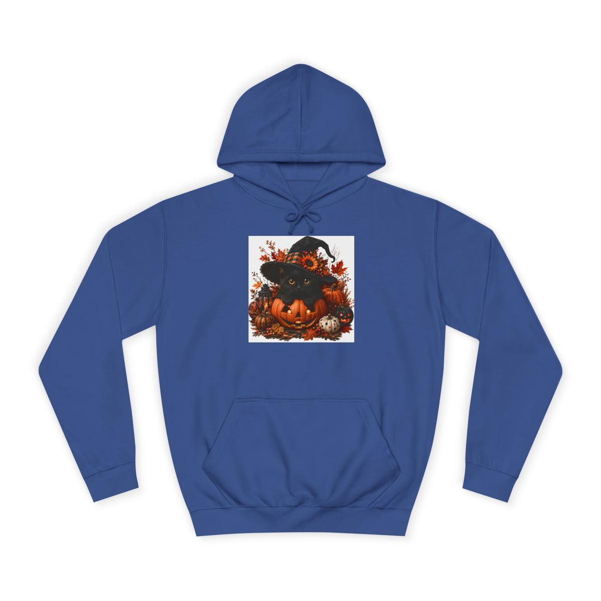 Halloween Pumpkin Witch Hoodie — Cute Spooky Fall College Sweatshirt