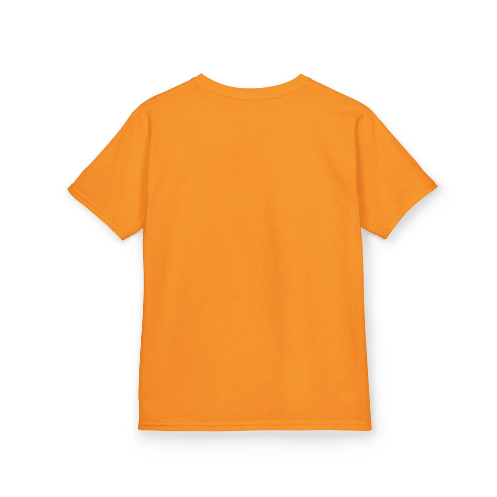 Kids Tee — Halloween Black Cat with Witch Hat & Pumpkins