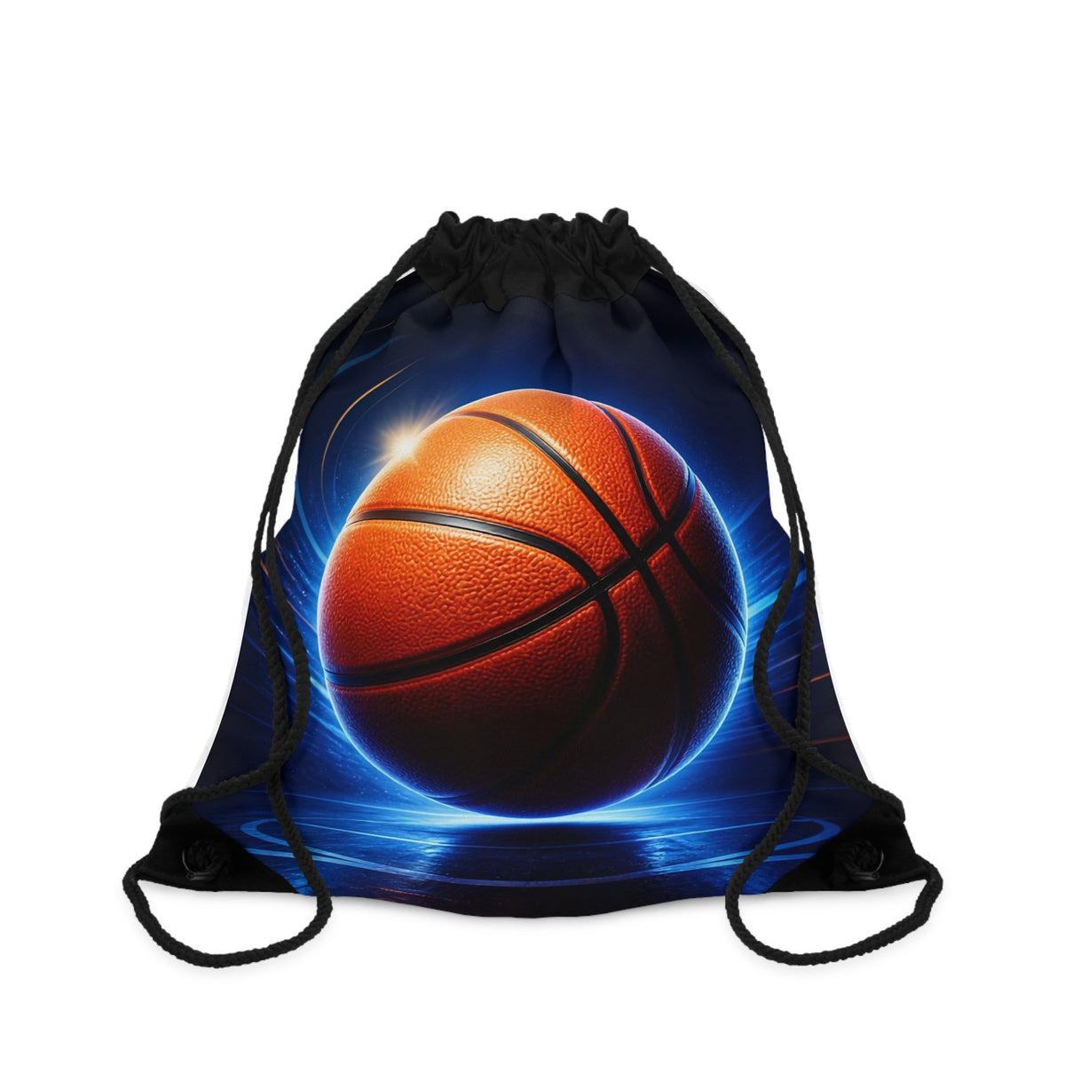 Electric Basketball Drawstring Bag – Neon Sports Gym Sack for Players & Fans
