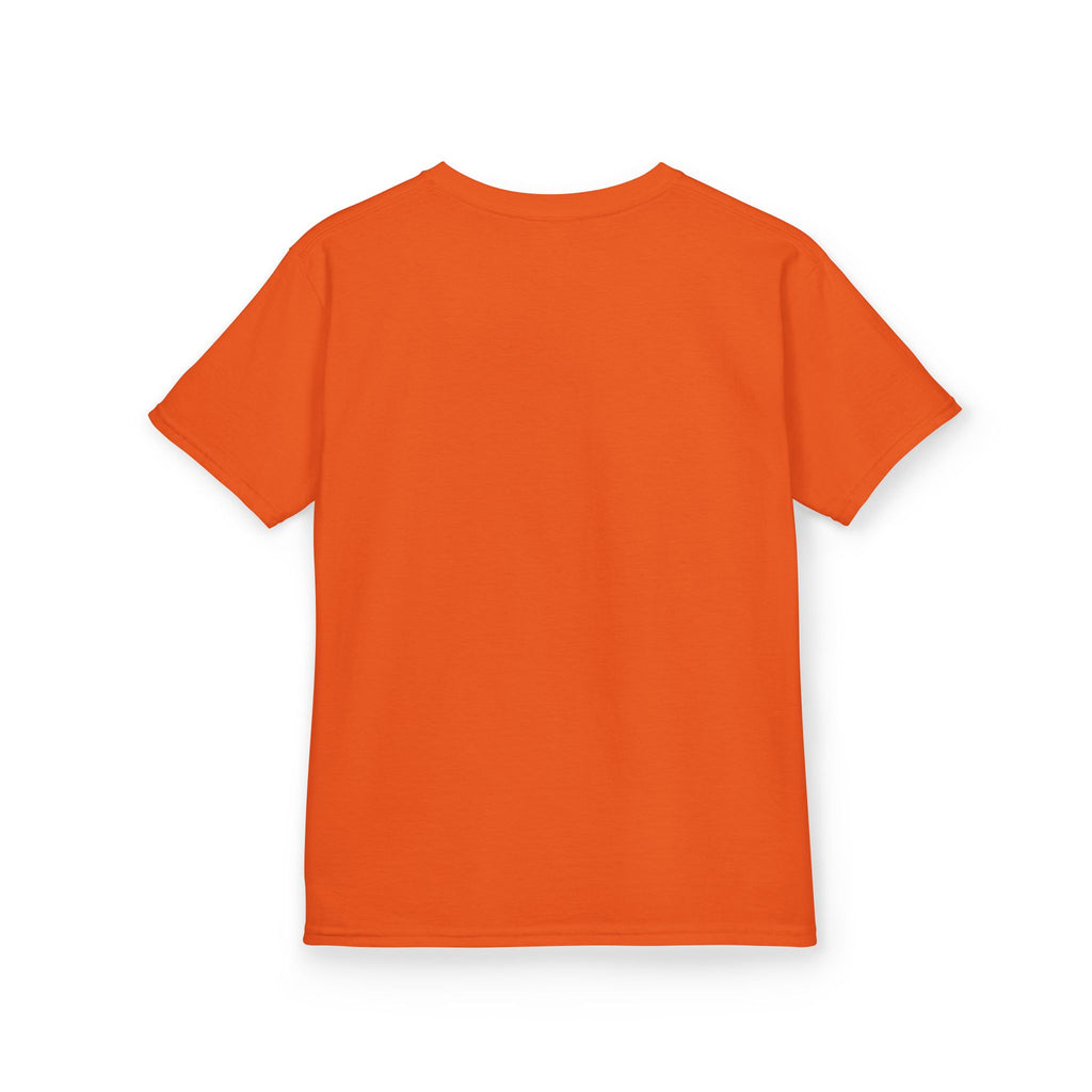 Kids Tee — Halloween Black Cat with Witch Hat & Pumpkins