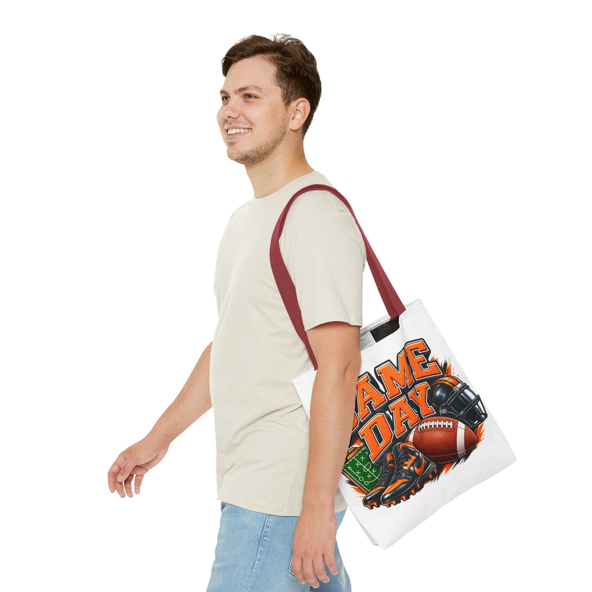 Game Day Football Tote Bag — Cheer Squad Fan Gear