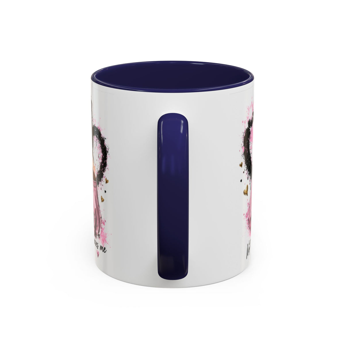 Accent Coffee Mug — "I Am The Prize" Floral Heart Design (11/15oz)