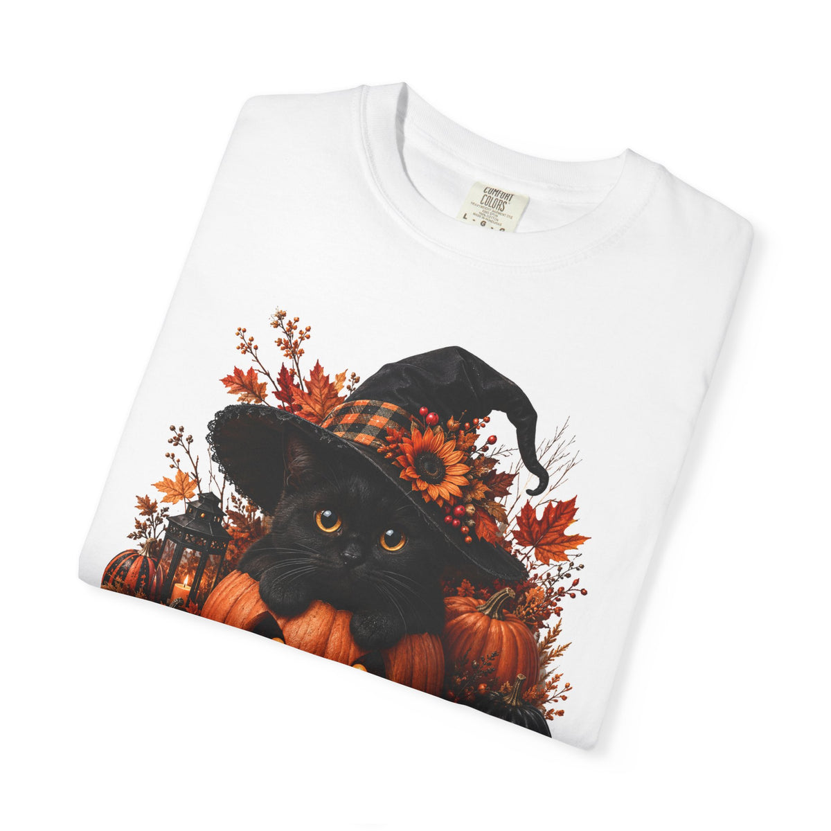 Halloween Black Cat Pumpkin T-Shirt