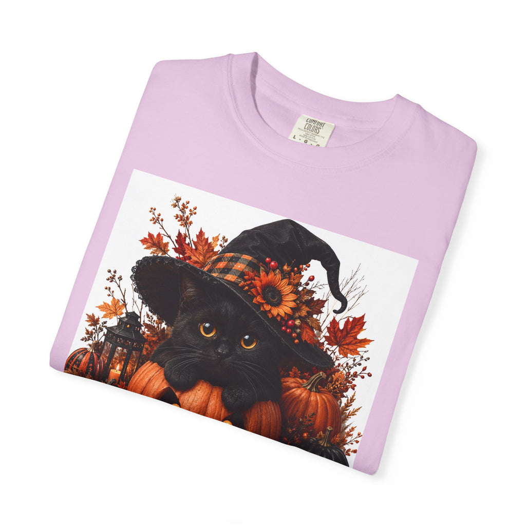 Halloween Black Cat Pumpkin T-Shirt
