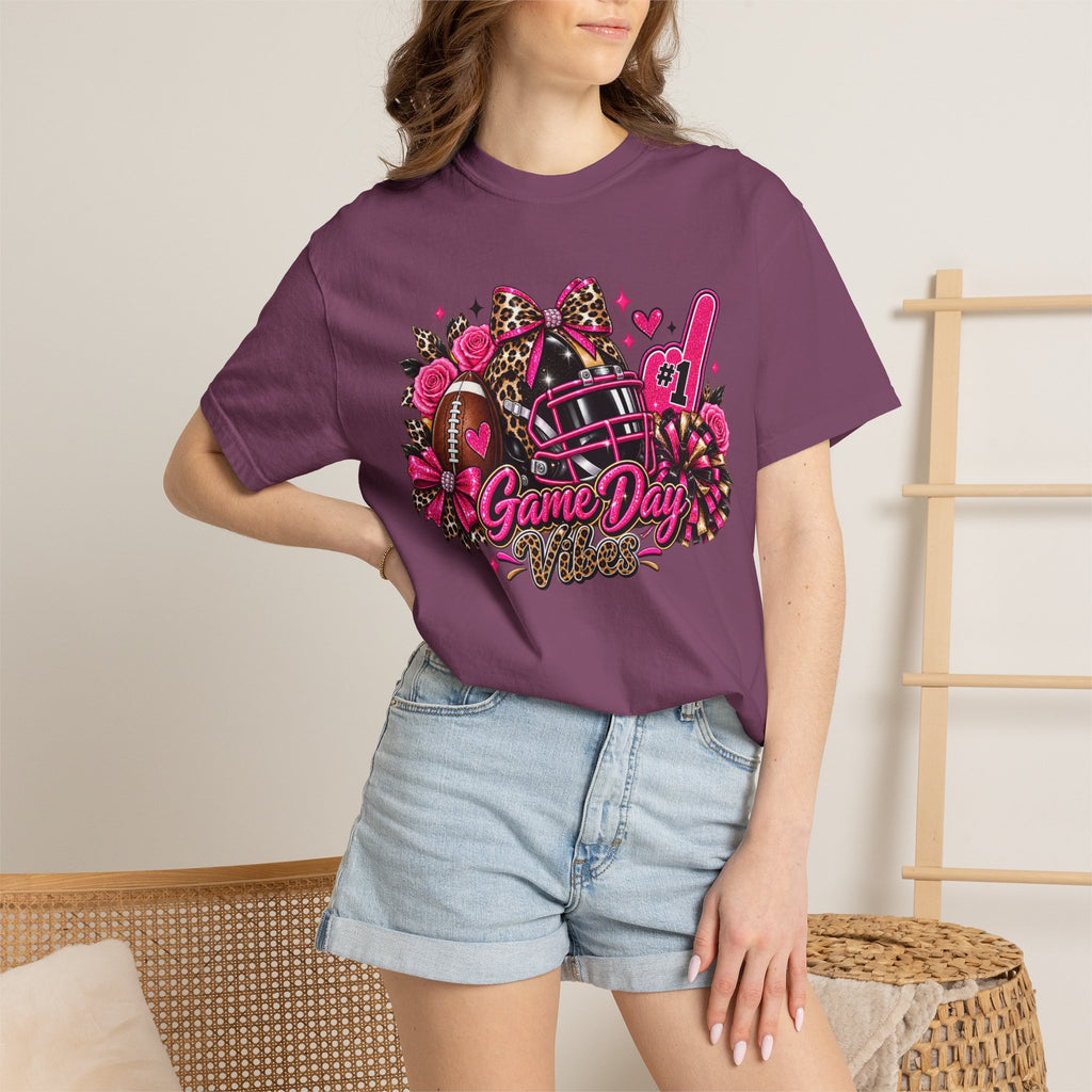 Game Day Pink Football T-Shirt