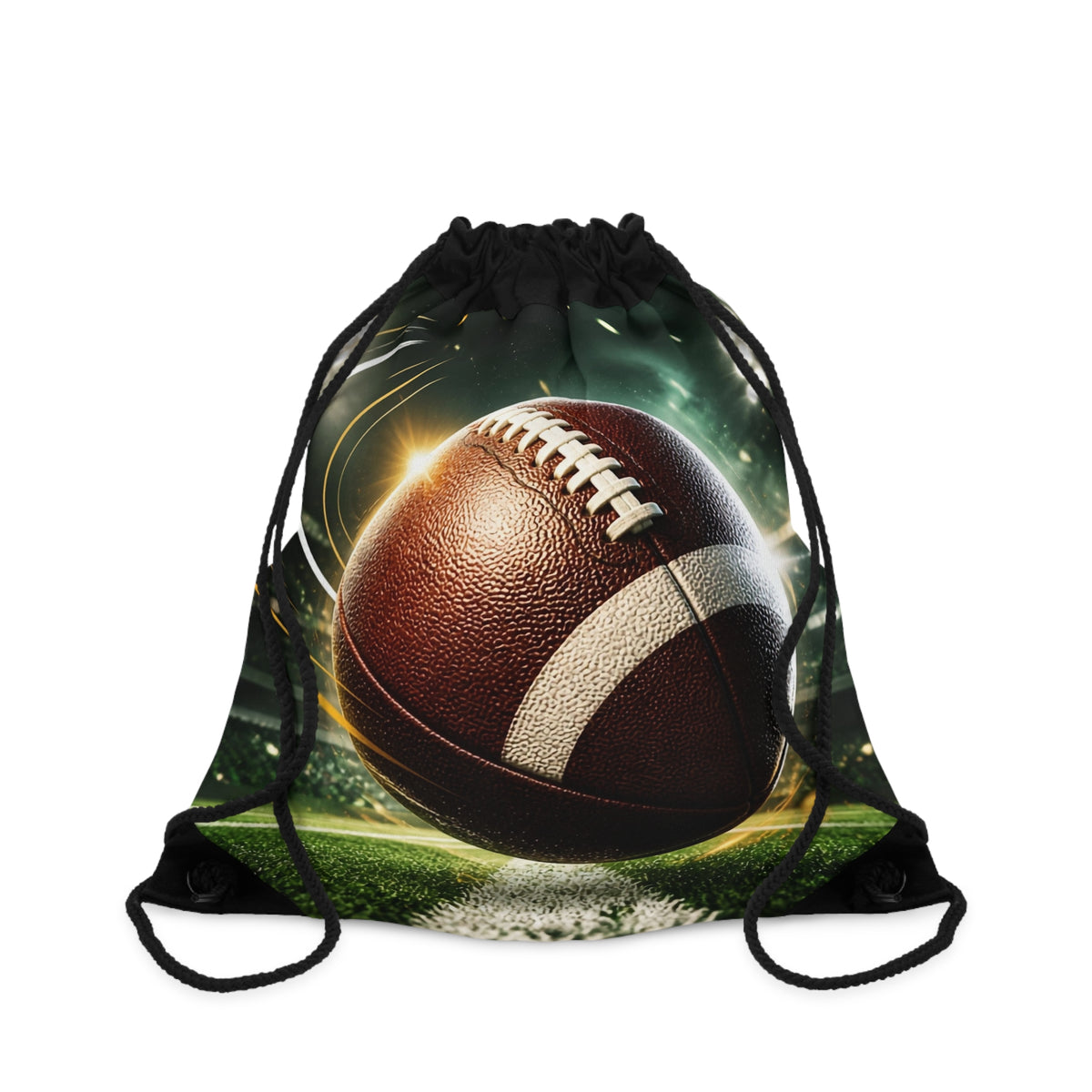 Football Stadium Drawstring Bag – Dynamic Game Day Gym Sack