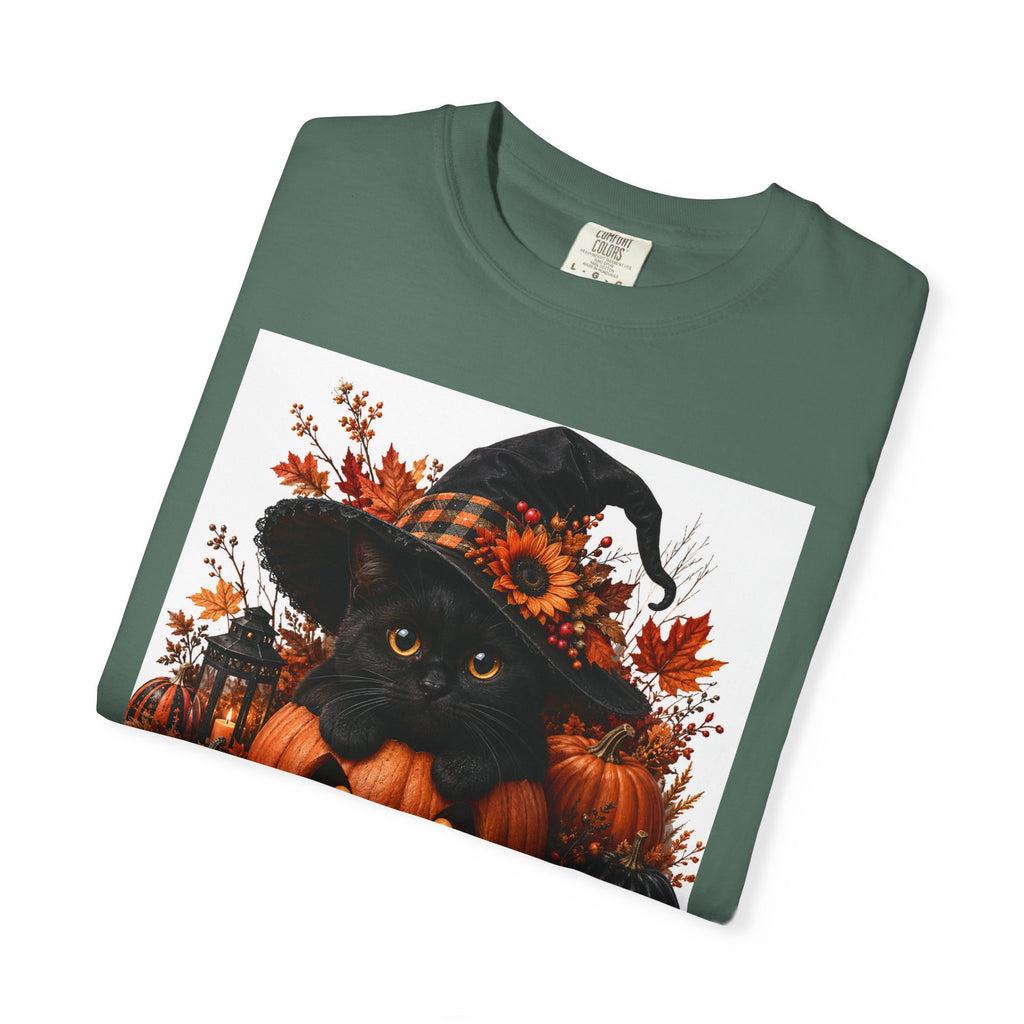 Halloween Black Cat Pumpkin T-Shirt