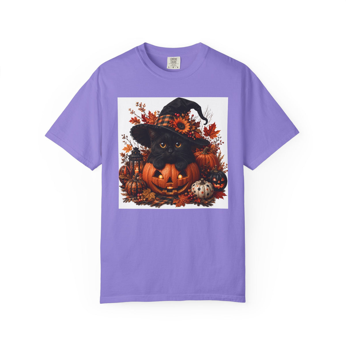 Halloween Black Cat Pumpkin T-Shirt
