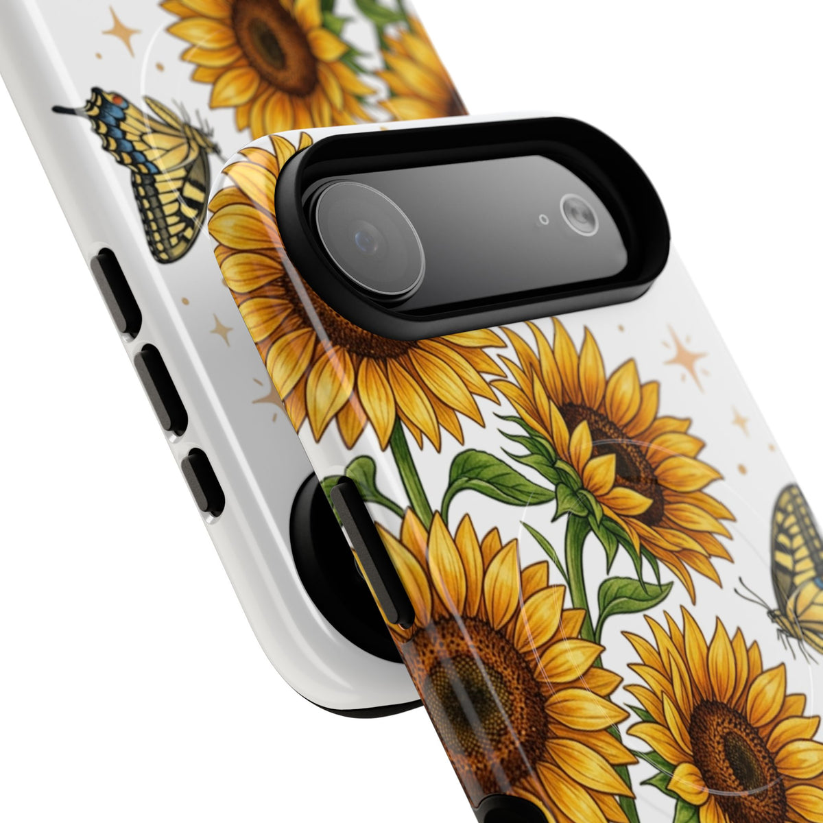 Sunflower & Butterflies Tough Magnetic Phone Case