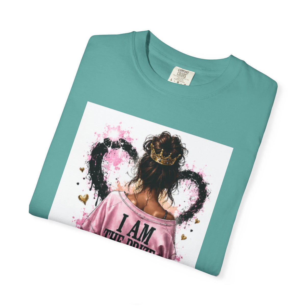 I Am The Prize T-Shirt — Self-Love Graphic Tee with Angel Wings