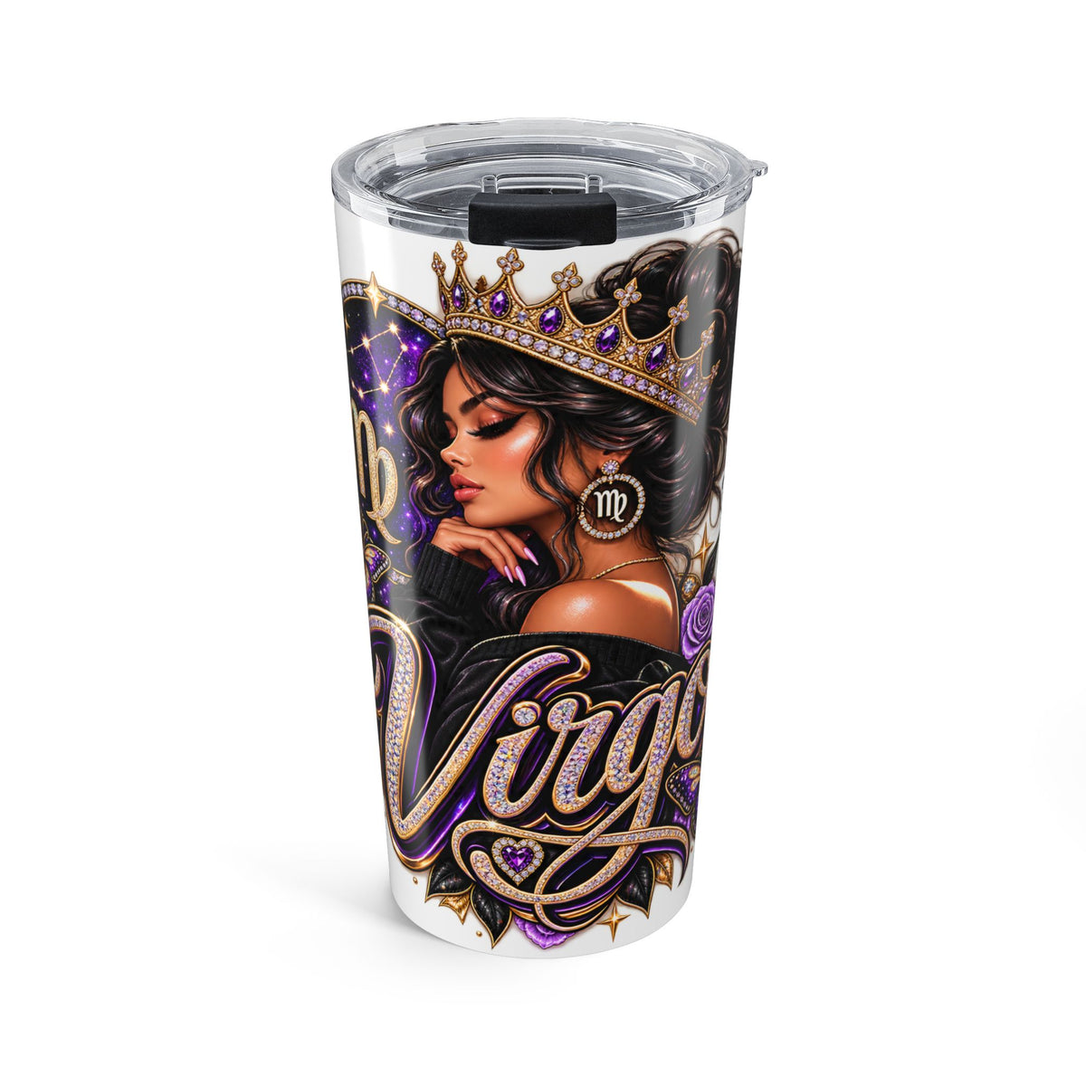 Virgo Queen 20oz Tumbler — Zodiac Astrology Stainless Travel Mug