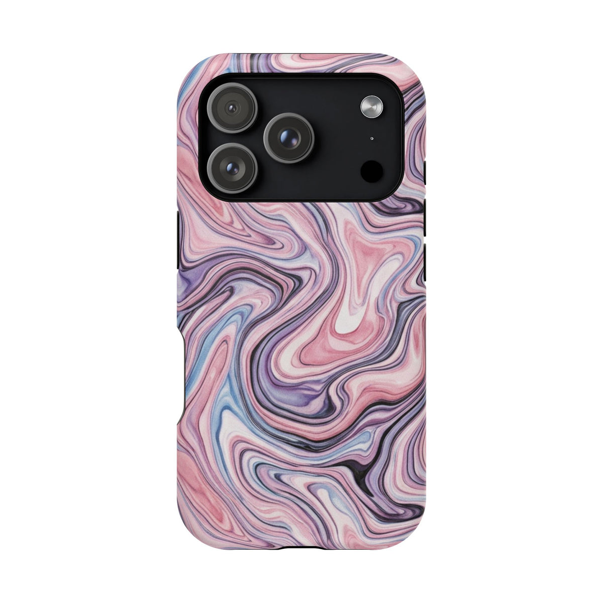 Marbled Pink Swirl Phone Case — Magnetic Impact-Resistant Protection