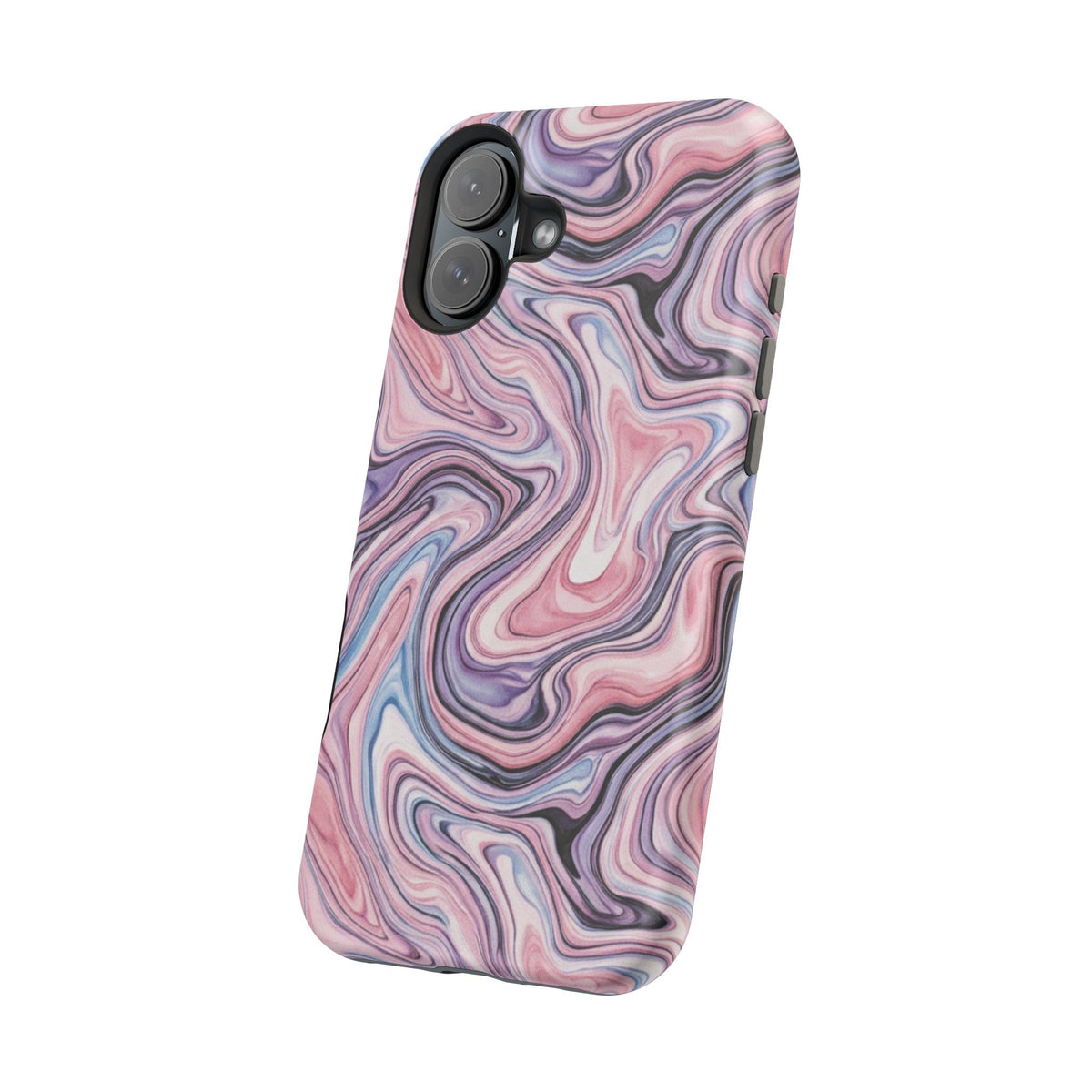 Marbled Pink Swirl Phone Case — Magnetic Impact-Resistant Protection