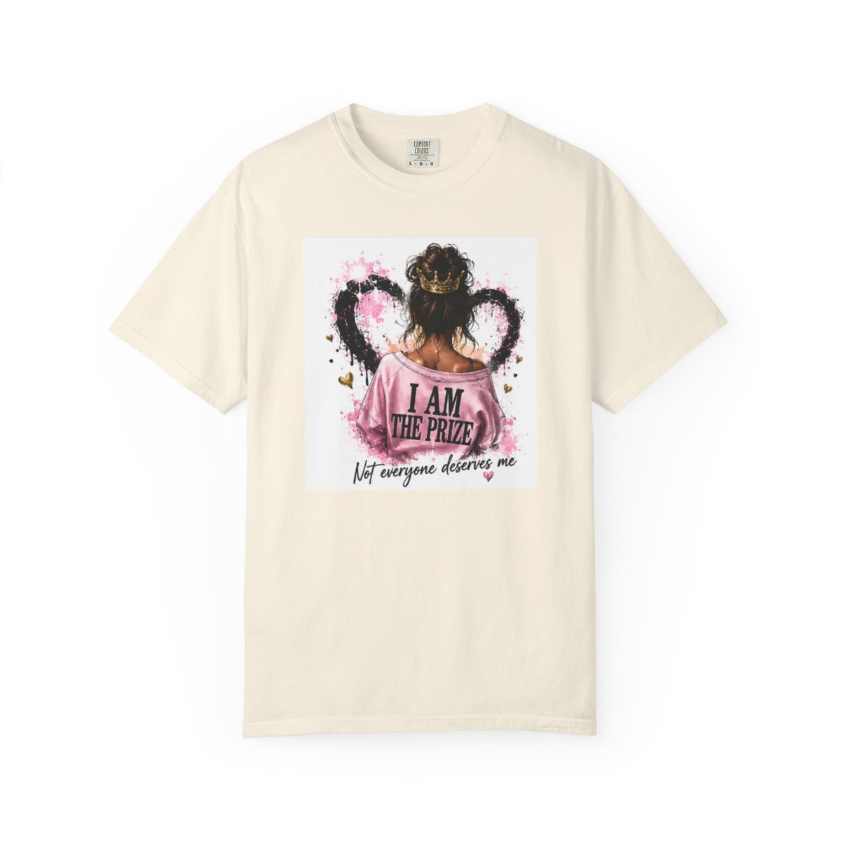 I Am The Prize T-Shirt — Self-Love Graphic Tee with Angel Wings