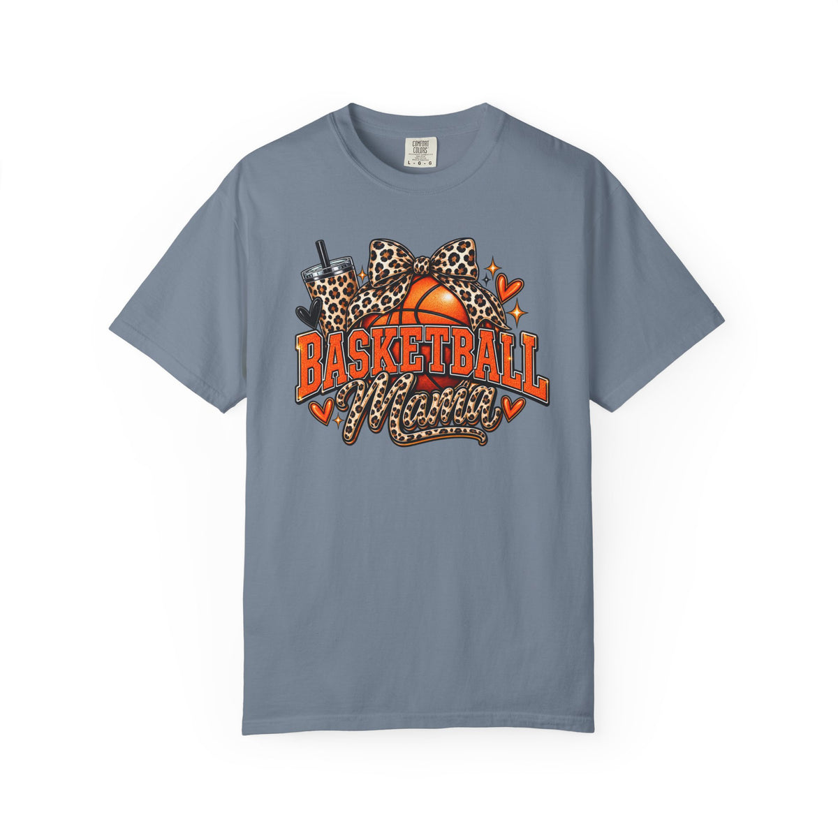 Basketball Mama T-Shirt — Leopard Print Hoop Mom Tee